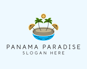 Beach Resort Island  logo design