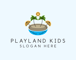 Beach Resort Island  logo design