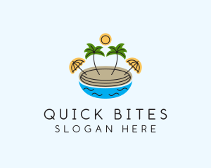 Beach Resort Island  logo design