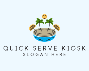 Beach Resort Island  logo design