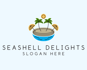 Beach Resort Island  logo design