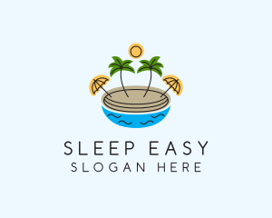 Beach Resort Island  logo design