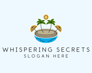 Beach Resort Island  logo design