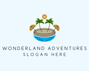 Beach Resort Island  logo design