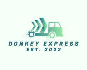 Fast Delivery Truck Express logo design