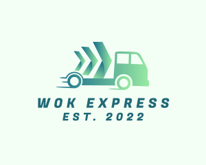 Fast Delivery Truck Express logo design