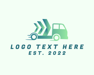 Distribution - Fast Delivery Truck Express logo design