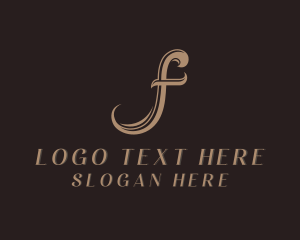 Style - Seamstress Fashion Boutique Letter F logo design