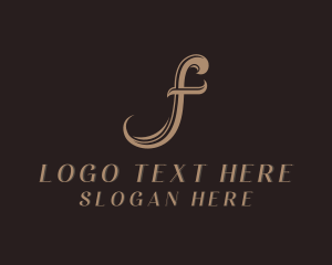 Lettermark - Seamstress Fashion Boutique Letter F logo design