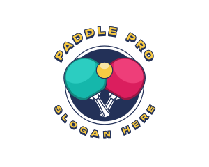 Paddle - Ping Pong Varsity logo design