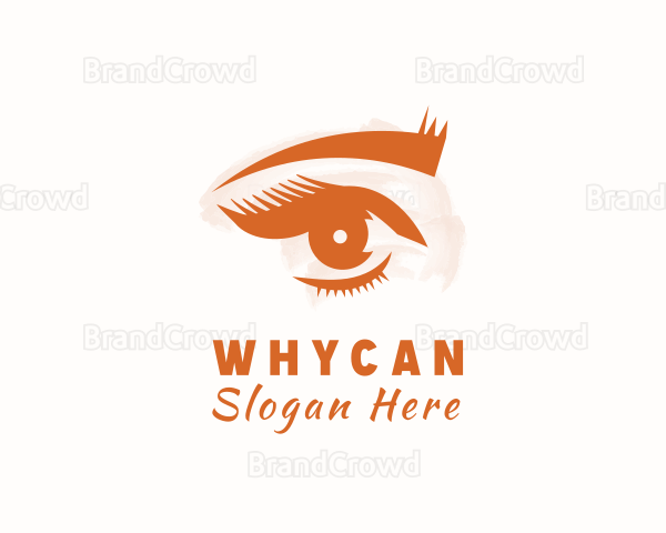 Woman Watercolor Eye Logo