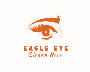 Woman Watercolor Eye logo design