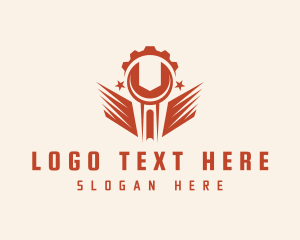 Handyman Wrench Cog Logo