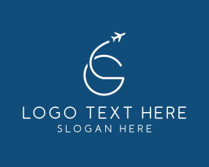 Tour - Plane Travel Letter G logo design