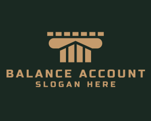 Account - Law School Column Financing logo design