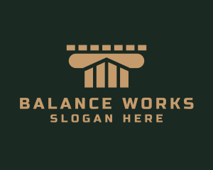 Account - Law School Column Financing logo design