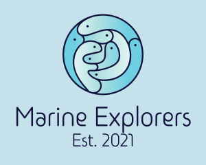 Marine Fish Group  logo design