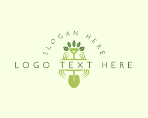 Shovel Leaf Pentagon Logo