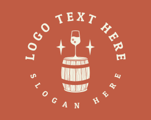 Winemaking - Liquor Wine Barrel logo design