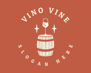 Wine - Liquor Wine Barrel logo design