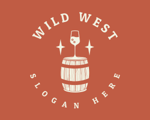 Saloon - Liquor Wine Barrel logo design