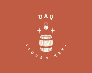 Liquor Wine Barrel Logo