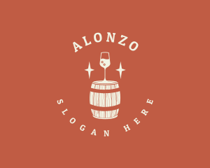 Liquor Wine Barrel logo design