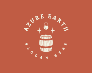 Liquor Wine Barrel logo design