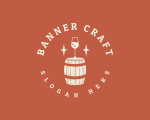 Liquor Wine Barrel logo design