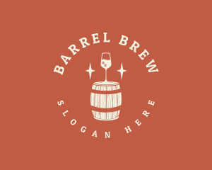 Keg - Liquor Wine Barrel logo design