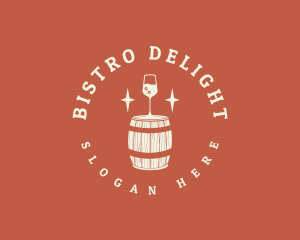 Liquor Wine Barrel logo design