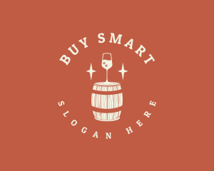 Liquor Wine Barrel logo design