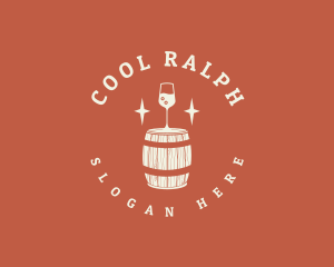 Liquor Wine Barrel logo design