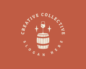 Liquor Wine Barrel logo design