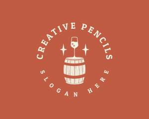 Liquor Wine Barrel logo design