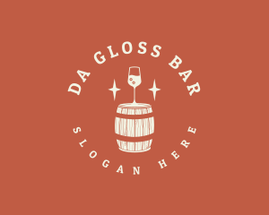 Liquor Wine Barrel logo design