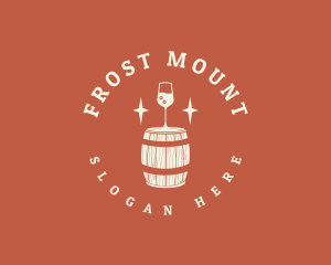 Liquor Wine Barrel logo design