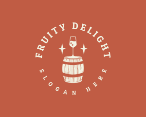 Liquor Wine Barrel logo design