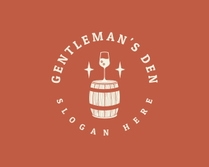 Liquor Wine Barrel logo design