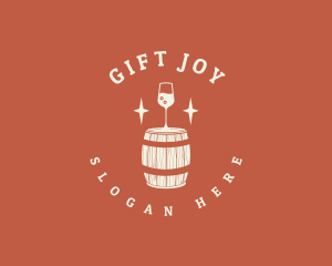 Liquor Wine Barrel logo design