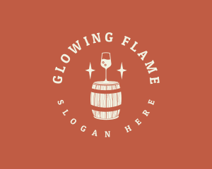 Liquor Wine Barrel logo design