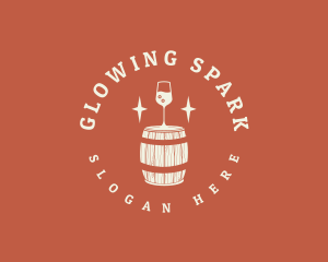 Liquor Wine Barrel logo design