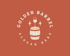 Liquor Wine Barrel logo design