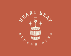 Liquor Wine Barrel logo design