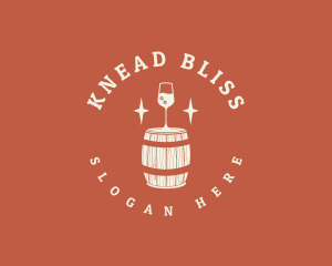 Liquor Wine Barrel logo design