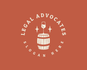 Liquor Wine Barrel logo design