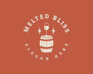 Liquor Wine Barrel logo design