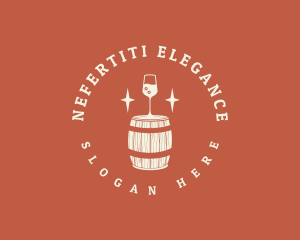 Liquor Wine Barrel logo design