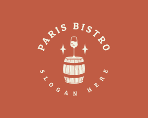 Liquor Wine Barrel logo design