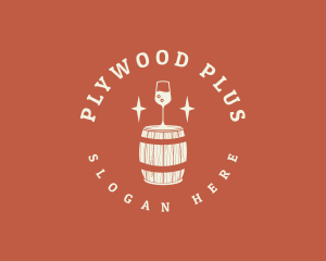 Liquor Wine Barrel logo design